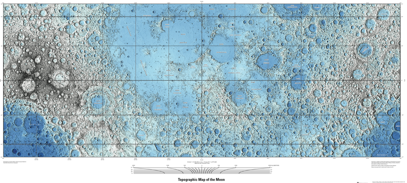 Illustration for article titled These Are Easily The Most Gorgeous Maps Of The Moon Ever